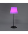 Laddningsbar RGBW LED-bordslampa med solcell - Vit, fjärrkontroll