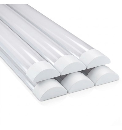 6x 120cm komplett LED-armatur - 40W, 3 års produktgaranti, 230V