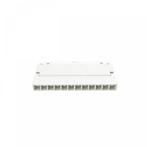 12W System Shift Grid S justerbar linjär skenspotlight - CCT switch, vit, 22,5 cm, 48V