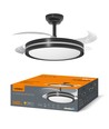 Taklampa med dold fläkt - RA90, CCT, 60W, svart
