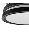 Taklampa m. dold fläkt - RA90, CCT, 60W, svart