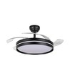 Taklampa med dold fläkt - RA90, CCT, 60W, svart