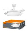 Taklampa m. dold fläkt - RA90, CCT, 60W, vit