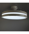 Taklampa m. dold fläkt - RA90, CCT, 60W, vit