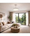 Taklampa m. dold fläkt - RA90, CCT, 60W, vit