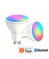 4x GU10 5W Smart Home LED-lampa - Bluetooth, RGB+CCT, Tuya/Smart Life
