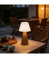Laddningsbar LED-bordslampa - Trä, touch-dimbar, 3-i-1, IP20 inomhus