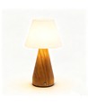 Laddningsbar LED-bordslampa - Trä, touch-dimbar, 3-i-1, IP20 inomhus
