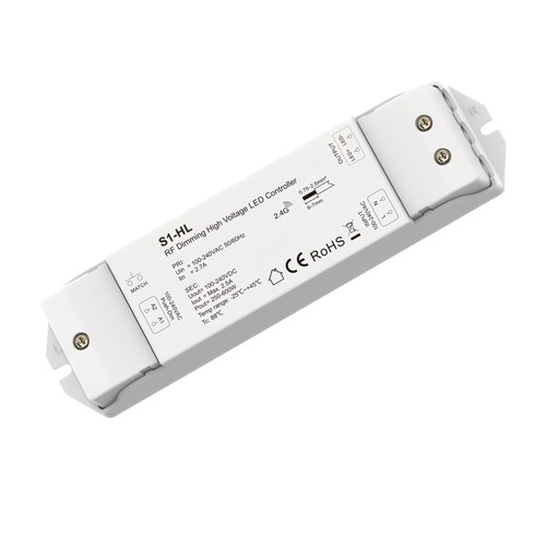 LEDlife rWave 230V LED-strip dimmer - RF, push-dim, 500W