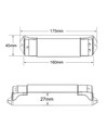LEDlife rWave 230V LED-strip dimmer - RF, push-dim, 500W