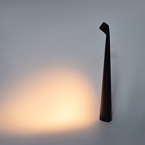 Laddningsbar LED bordslampa inne/ute - Svart, 40cm hög, 3-stegs dimbar, IP44 utomhus