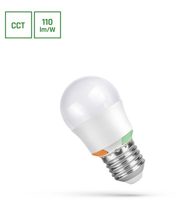 E27 2W/4W/6W LED-klotlampa - G45, CCT, 3-stegs justerbar färgtemperatur