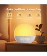 Wake-up Light väckarklocka, soluppgångseffekt - Bluetooth 5.3 högtalare, sömnljud, dimbar
