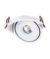 Demo: 30W Ø20 cm infälld spotlight RA90 - Hål: Ø18 cm, Mått: Ø20 cm, CCT - 3 ljusfärger, 3-i-1, vit kant