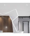 Demo: 30W Ø20 cm infälld spotlight RA90 - Hål: Ø18 cm, Mått: Ø20 cm, CCT - 3 ljusfärger, 3-i-1, vit kant