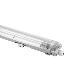Spectrum LED Limea T8 LED armatur - Till 1x 120cm LED rör, IP65 vattentät, länkbar