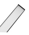 120cm 38/32/24W LED-skena - CCT, Svart, taklampa för kontor, inkl. vajerupphängning
