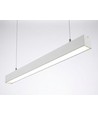 120cm 38/32/24W ljusskena - CCT, Vit, taklampa för kontor, inkl. vajerupphäng