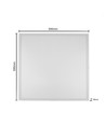 60x60 bakbelyst LED-panel 36W - UGR19, inkl. Philips-driver, vit kant