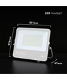 150W LED-strålkastare - 135lm/W, CREE-chip, IP65, svart hölje, 6 års garanti