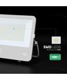 150W LED-strålkastare - 135lm/W, CREE-chip, IP65, svart hölje, 6 års garanti
