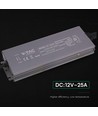 300W / 12V DC strömförsörjning för LED-strips - 25A, IP67 vattentät