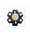 3W High Power LED 250lm - 3000K, 3V-3.6V