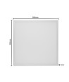 60x60 LED-panel 36W + Zigbee-driver - UGR19, RA92, dimbar via Zigbee, vit ram