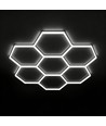 240W RA95 Hexagon LED 7 sektioner komplett set - Inkl. strömanslutning