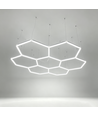 240W RA95 Hexagon LED 7 sektioner komplett set - Inkl. strömanslutning