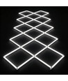 360W RA92 Hexagon LED 14 fält komplett set - Inkl. strömanslutning