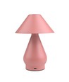 Laddningsbar LED bordslampa - Rosa, Ø16cm, 21,5cm hög, touch dimbar, 3-i-1, IP20 inomhus