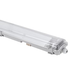 Utan LED - Lysrörsarmaturer Limea T8 LED-armatur - Till 2x 120cm LED rör, IP65 vattentät, länkbar, utan rör