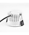 10W Ø8,5cm infälld spotlight dimbar RA99 - IP54, hål: Ø7,5 cm, mått: Ø8,5 cm, vit kant