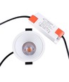 10W Ø8,5cm infälld spotlight dimbar RA99 - IP54, hål: Ø7,5 cm, mått: Ø8,5 cm, vit kant