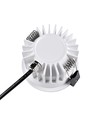 10W Ø8,5cm infälld spotlight dimbar RA99 - IP54, hål: Ø7,5 cm, mått: Ø8,5 cm, vit kant