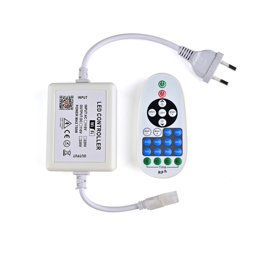 230V WiFi Smart Home dimmer - Inkl. ändpropp, för 230V (Slim COB), minnesfunktion, max 50 m