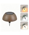 Laddningsbar LED flasklampa - Kaffefärgad, CCT, touch dimbar, IP54 utomhus