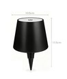 Laddningsbar LED flasklampa - Svart, touch dimbar, 3-i-1, IP20 inomhus