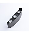 6W CUBIC PRO vägglampa - IP65, svart, vidarekoppling, justerbar, fyrkantig, upp/ner, utomhus, inkl. ljuskälla