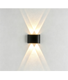 4W vägglampa - IP65, svart, upp/ner, utomhus, inkl. ljuskälla