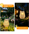 Solar Rattan Lanterna – Bohemisk trädgårdslampa med automatisk tänd/släck, IP44