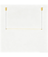 Guld matbordslampa 126cm - 18W LED, 2800K, inkl. vajerupphäng
