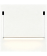 Svart matbordslampa 126cm - 18W, inkl. vajerupphäng