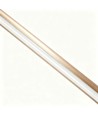 Guld matbordslampa 126cm - 18W LED, 2800K, inkl. vajerupphäng