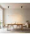 126cm dimbar matbordslampa - Svart, 18W LED, inkl. vajerupphäng