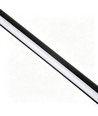 Svart matbordslampa 126cm - 18W, inkl. vajerupphäng