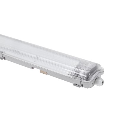 Limea T8 LED-armatur - Till 2x 60cm LED rör, IP65 vattentät, länkbar