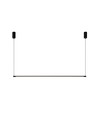 126cm dimbar matbordslampa - Svart, 18W LED, inkl. vajerupphäng