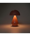 Laddningsbar LED-bordslampa - Rosa, Ø15cm, 22cm hög, touch dimbar, 3-i-1, IP20 inomhus